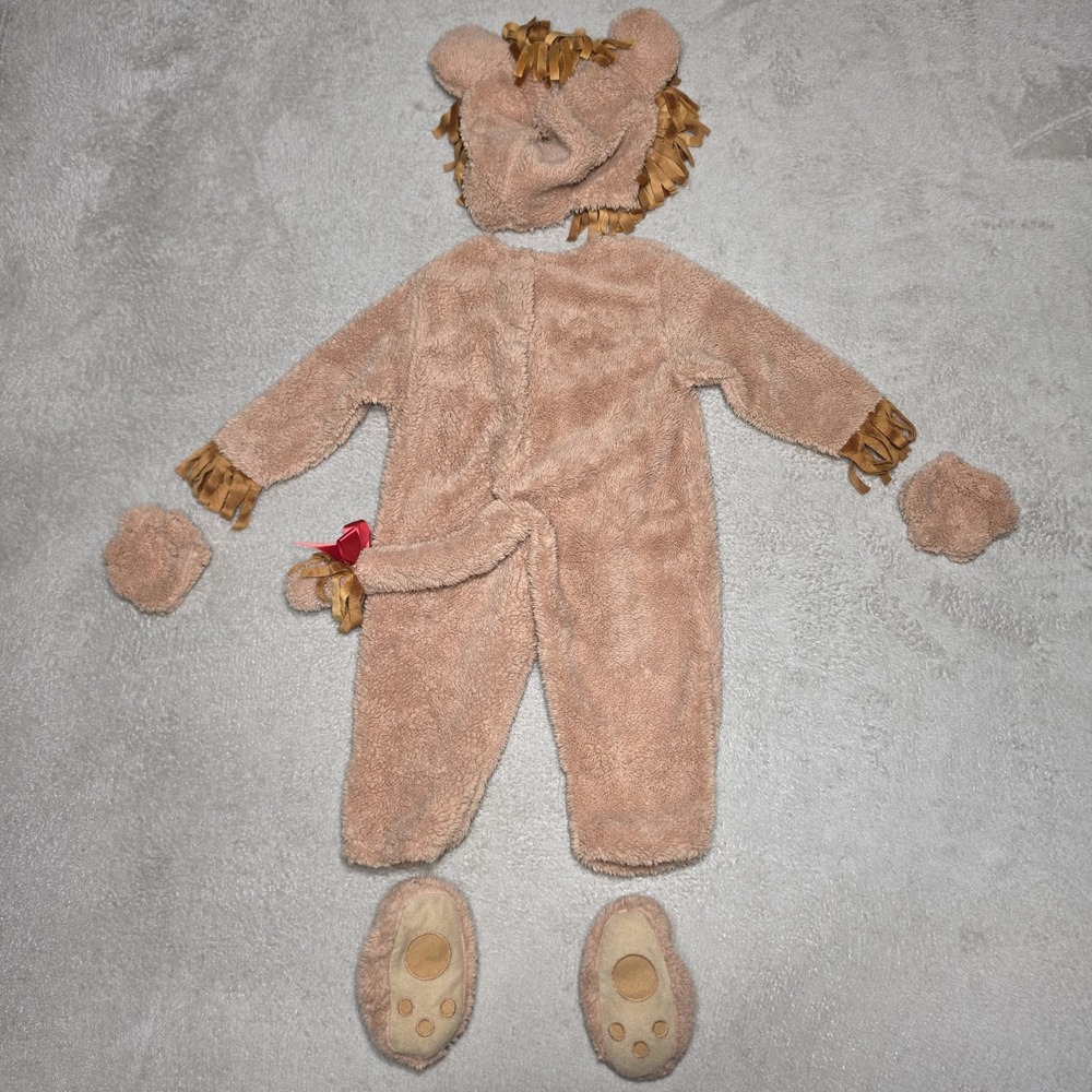 Loveable Lion Infant Costume 6-12 Months 6 Piece Halloween Dress Up - Picture 3 of 16